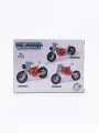 MOTOCICLETA PARA ARMAR PLATEADO