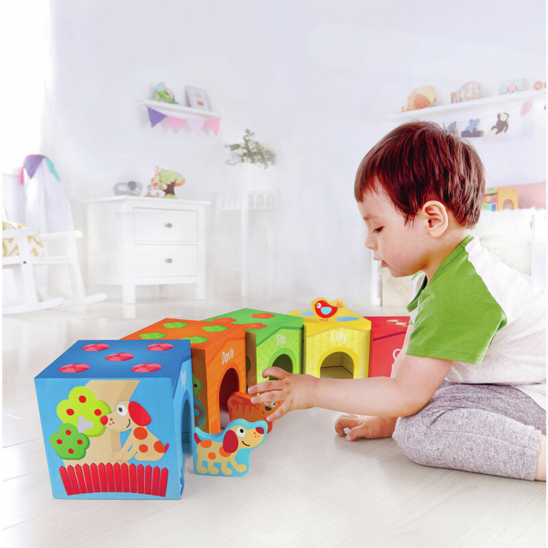 Cubos Apilables Pepe & Friends Hape Cubos Apilables Pepe & Friends Hape
