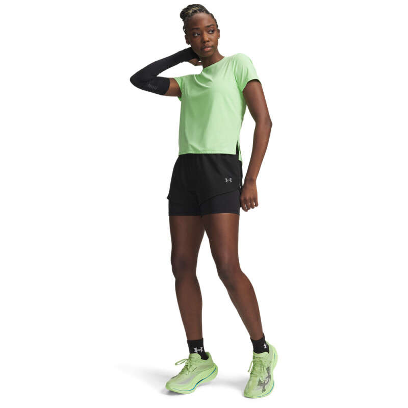 UA Velociti Pro 4" 2n1 Short-GRN BLK-008