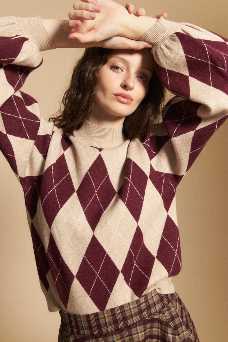 POLERA CRISTAL Beige Melange
