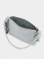 Bolso Bandolera De Nylon Con Colgante crudo