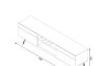 Rack para TV Classic 1.8 linea Manhattan - Natural/Blanco Rack para TV Classic 1.8 linea Manhattan - Natural/Blanco