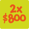 2 x 800