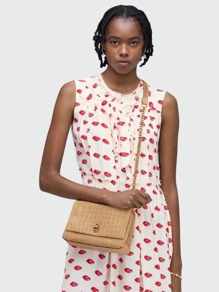 MARC JACOBS - THE SLIM DUAL CHAIN SHOULDER Gris