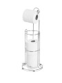SOPORTE PARA PAPEL HIGIENICO PLATEADO