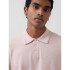 SS SWEATER POLO DULL ROSE