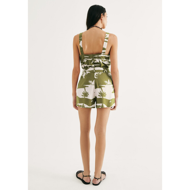 SHORTS FEM VERDE