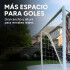 Arco de Fútbol Portería Desarmable Red Metálico 290 x 200cm Color Blanco