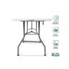 Mesa plegable 2.4m Portátil Jardín Camping Exterior Comedor Mesa plegable 2.4m Portátil Jardín Camping Exterior Comedor