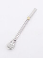 BOMBILLA ACERO INOX MEDALLA HERRADURA PLATEADO (V)