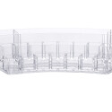 Organizador Curvo de Cosmeticos Paramount 28x11.6x6.5cm Organizador Curvo de Cosmeticos Paramount 28x11.6x6.5cm