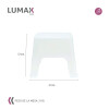 Mesa de exterior Skarpo Banqueta Plastico Sunset Blanco
