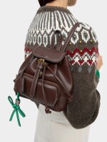 Mini Mochila Com Colgante burdeos