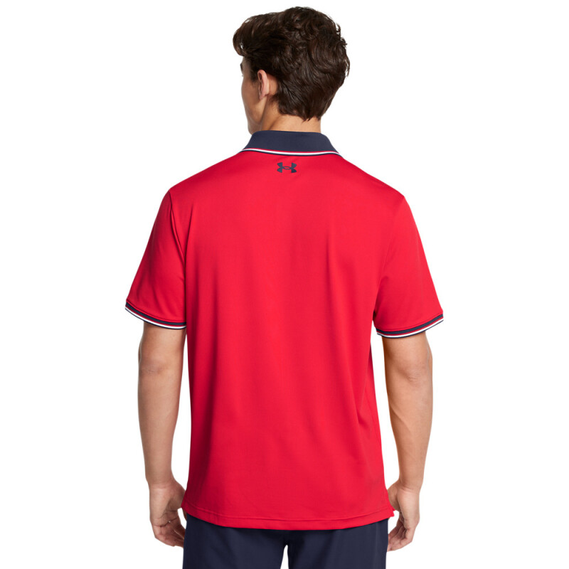 UA Playoff 3.0 Rib Polo-RED RED-600