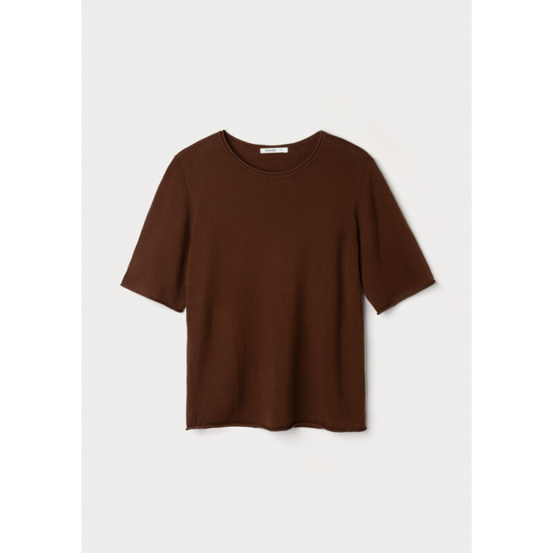 BLUSA FEM MARROM ESCURO