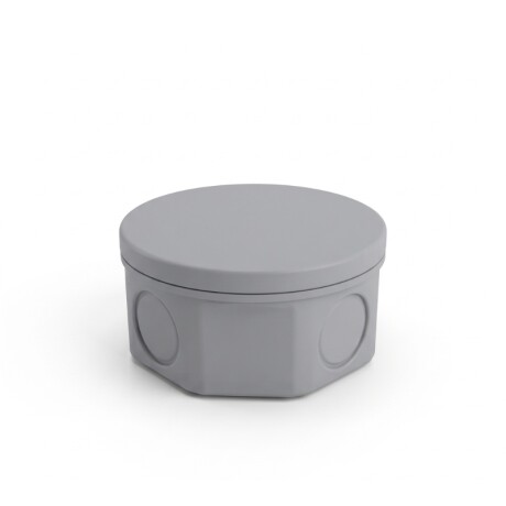 CAJA ESTANCO EXTERIOR Caja Estanco Exterior Redonda 8X5 cm IP44 Gris