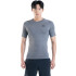 UA HG Armour Comp SS-GRN GRY-090