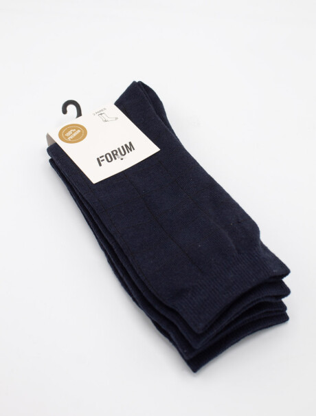 Media Casual Square Pack x 2 Pares Marino