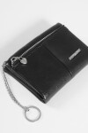 Billetera flap con cierre negro