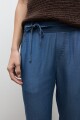 Pantalon recto Lyocell jean medio