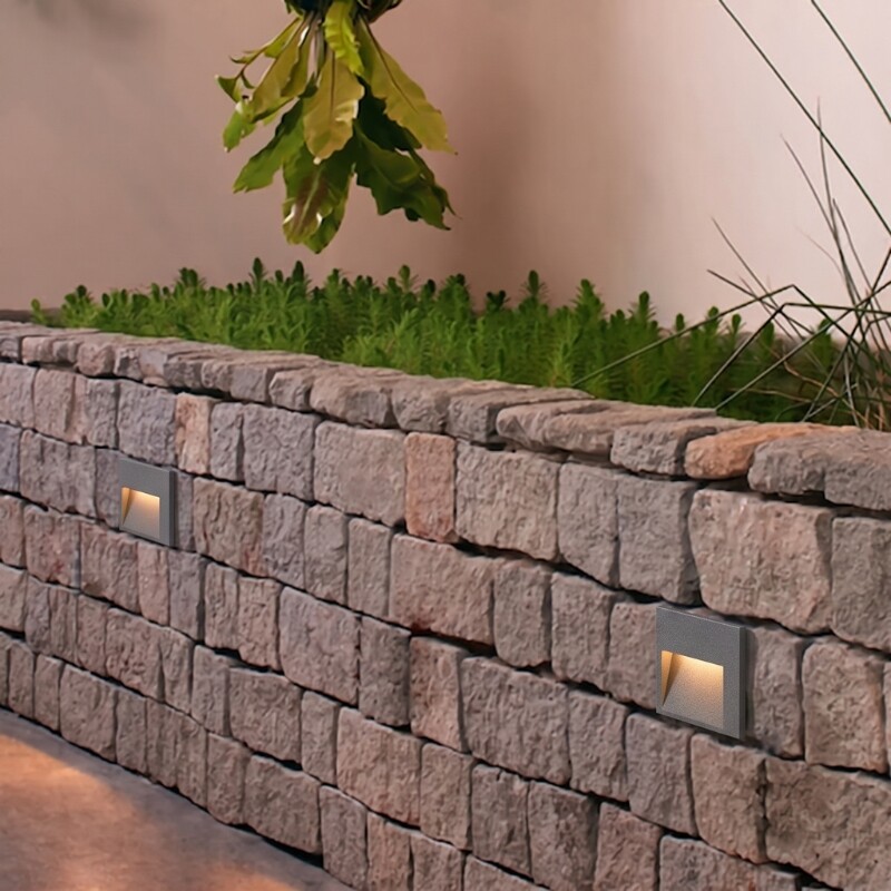 LEA1033 Luminaria LED 2W De Escalera Toronto Gris