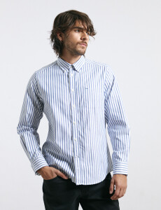 012608 CAMISA HARRINGTON LABEL Azul Osc/bla