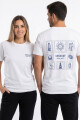 Remera unisex Uruguay BLANCO