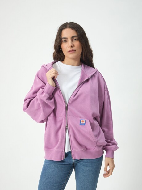 CAMPERA BOXY PATCH VIOLETA