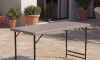 Mesa Plegable altura ajustable 120 cm Marrón Mesa Plegable altura ajustable 120 cm Marrón