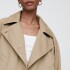 V-CROPPED MODERN TRENCH CARGO KHAKI