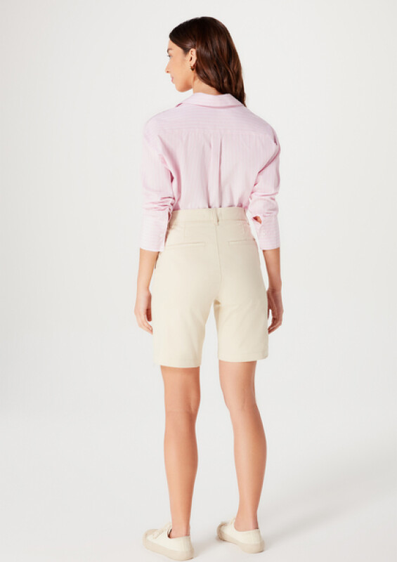 BERMUDA FEM GRIS CLARO