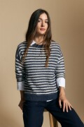SWEATER LOMA Azul Marino