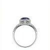 Anillo Halo Zirconia / Zafiro . Plata 925 - AN4755 sinpiedra