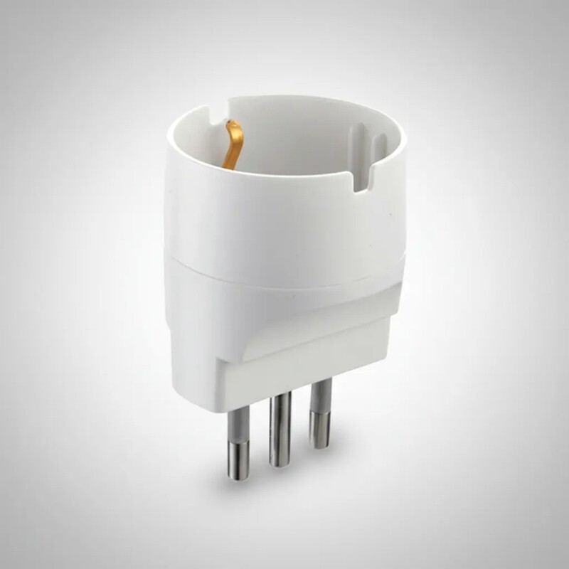 ADAPTADOR SCHUKO 10A Adaptador Schuko 10A Blanco