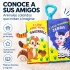 Libro Sensorial de Tela para Bebé con Colas y Texturas Azul 1