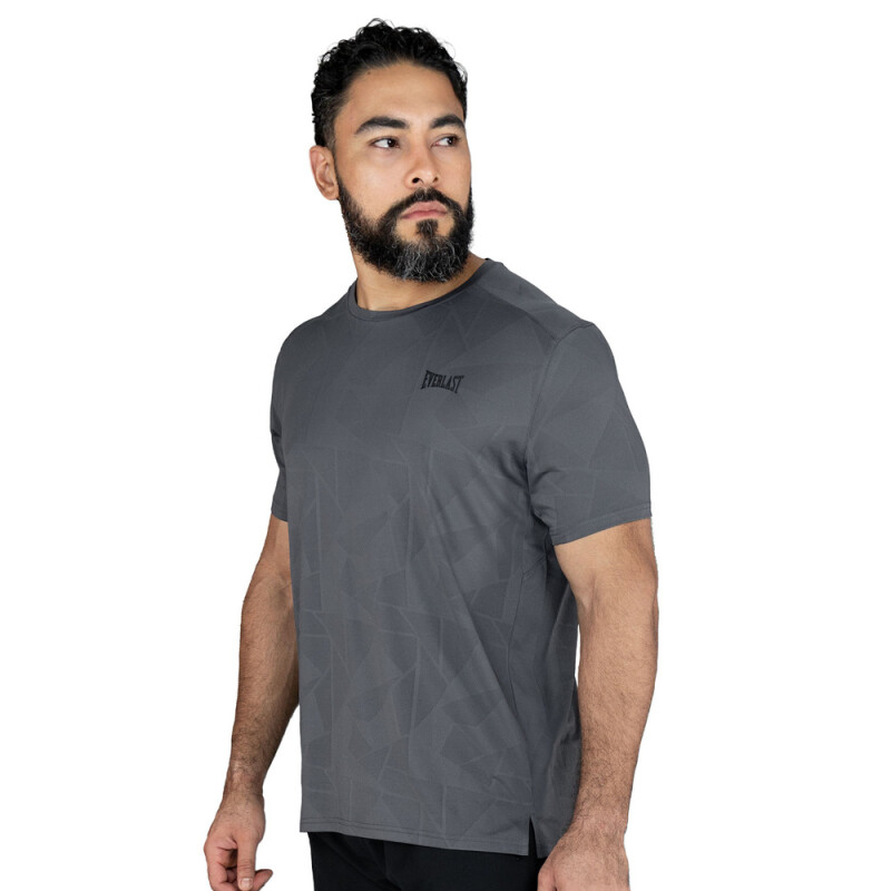 TSHIRT MEN POLY/SPX EVERLAST JACQUARD SPIN CH M6 CHARCOAL