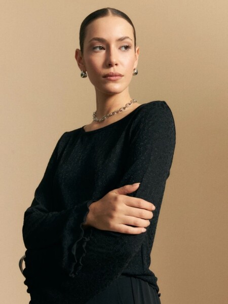 BLUZA ALLIE FROST NEGRO