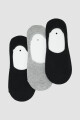 Pack de 3 medias invisibles lisas Variante 40