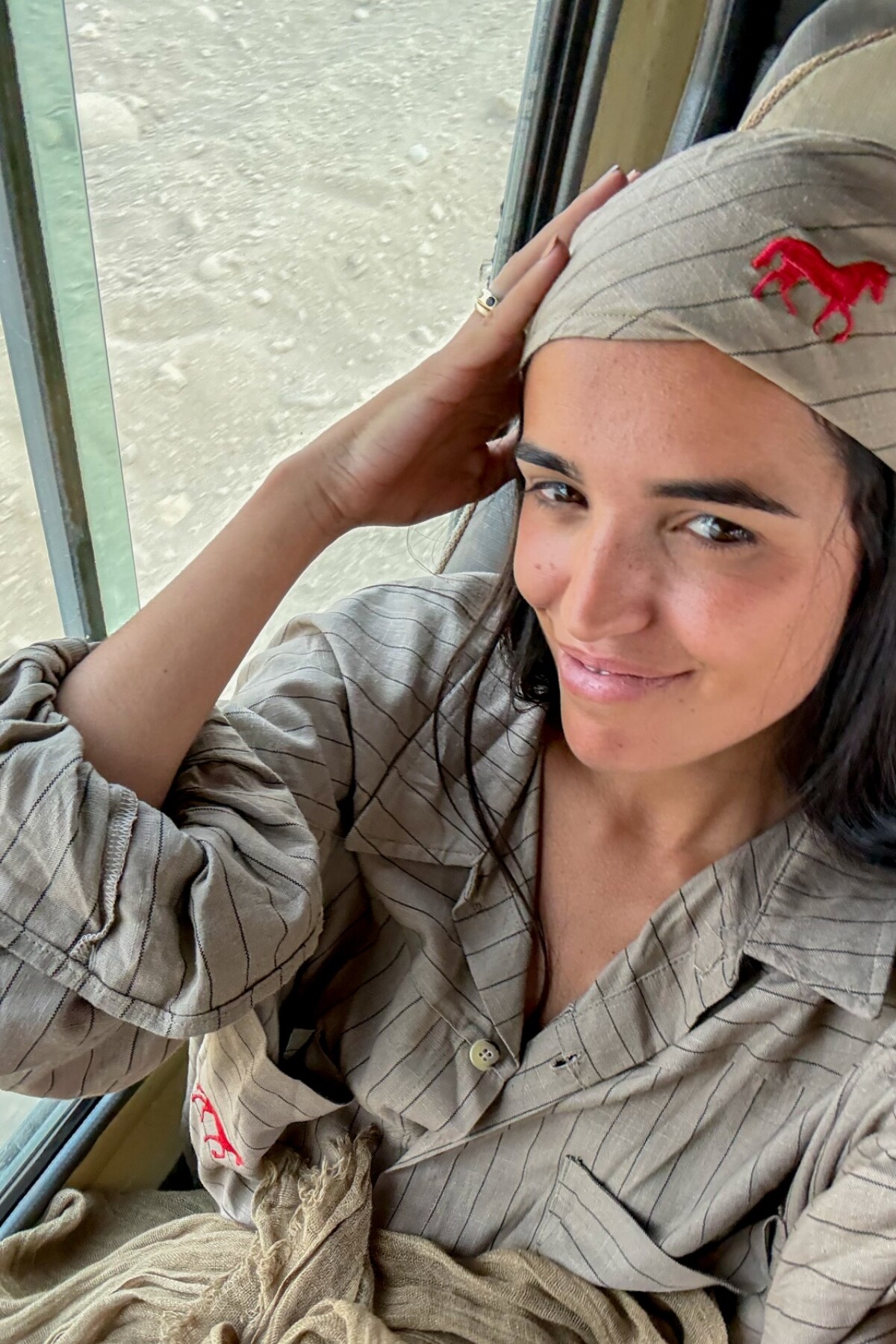 The Ranch Bandana Beige / Negro