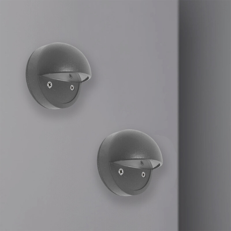 AEEP9P0 Luminaria de Exterior Frog Gris