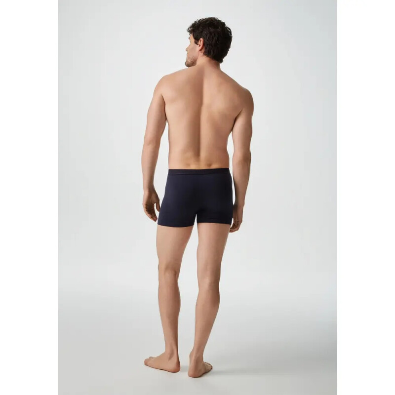 KIT COM 2 CUECAS BOXER BRANCO/AZUL