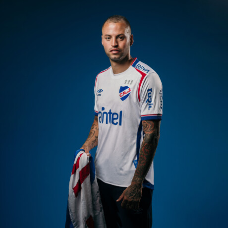 Camiseta de Hombre Umbro Home Oficial 2025 Blanco - Azul Real - Rojo