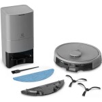 Aspiradora Robot 4 en 1 Wi-Fi Laser + Base Autolimpiante Gris