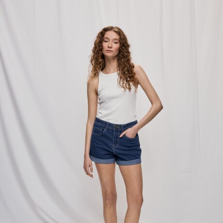 SHORT TINTO Azul