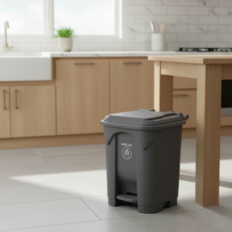 CONTENEDOR DE BASURA 30 LITROS Contenedor de Basura 30 Litros Gris