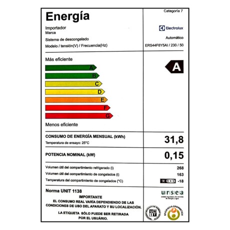 Heladera Electrolux EL-ERS44F6Y5AI inox. con dispensador Heladera Electrolux EL-ERS44F6Y5AI inox. con dispensador