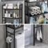 Estantes Armario Mueble Organizador Baño Inodoro Metal Acero Imback Color Negro Estantes Armario Mueble Organizador Baño Inodoro Metal Acero Imback Color Negro
