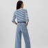V-HR WIDE LEG CROP LT THALIA LIGHT WASH