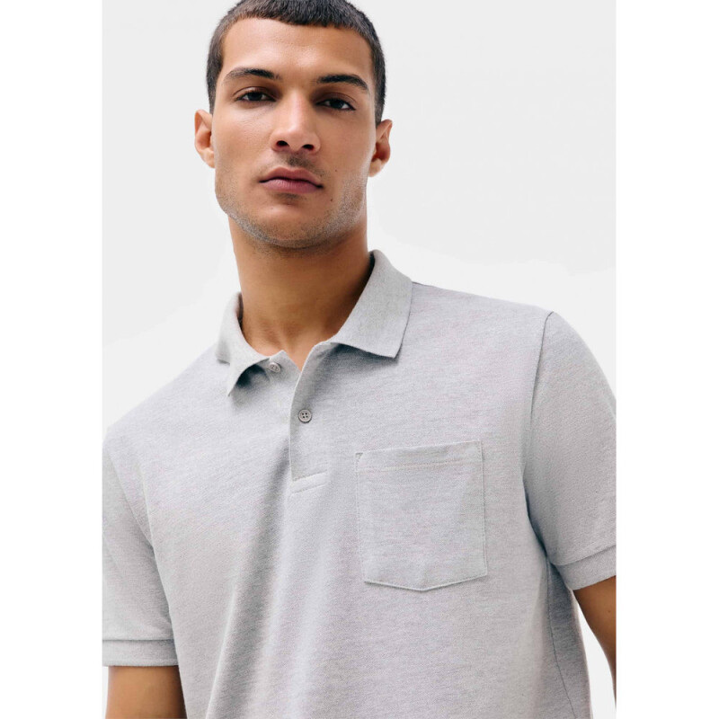 CAMISA POLO MM MASC CINZA MESCLA