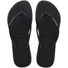 Sandalias Havaianas Slim Glitter Ii Mujer Negro/negro